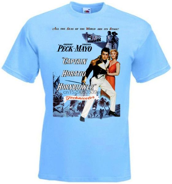 

captain horatio hornblower ver.4 t-shirt blue movie poster all sizes s...5xl