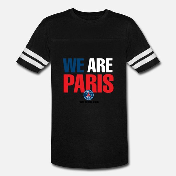 

we are paris final lisboa 2020 t shirt men character short sleeve size s-3xl natural graphic funny casual spring autumn pattern shirt
