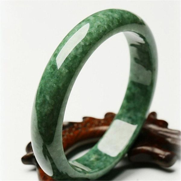 

natural green jadeite bangle light green floating flowers jadeite bangle fashion female pure guizhou bracelet wholesale, Black
