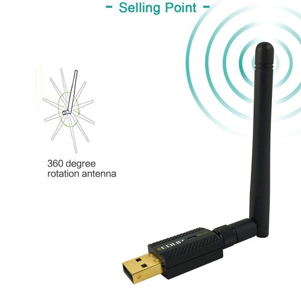 

cgjxsedup ep -ms1581 300mbps usb wireless wifi adapter with high gain 2dbi antenna network card wi -fi dongle for notebook pc
