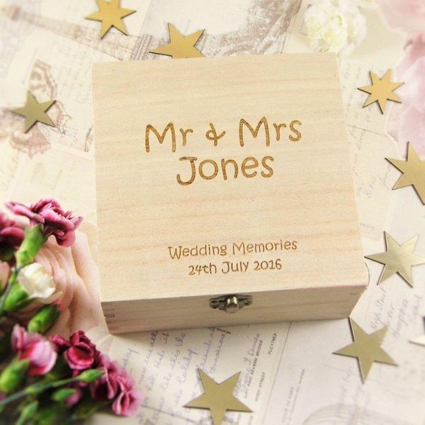 

box party wooden wedding anniversary mrs supplies gifts favor bride mr groom personalized wood party holder memories wedding xhhair cgjaz
