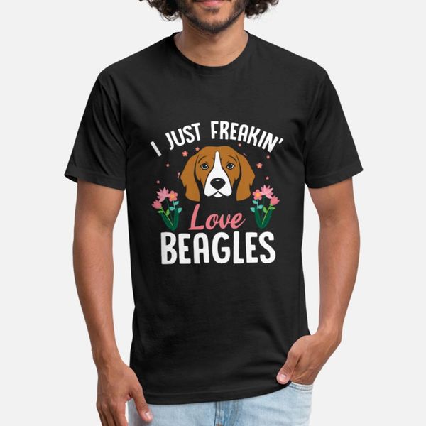 

i just freaking love beagle t shirt men character cotton round neck cool fitness fashion summer letters shirt