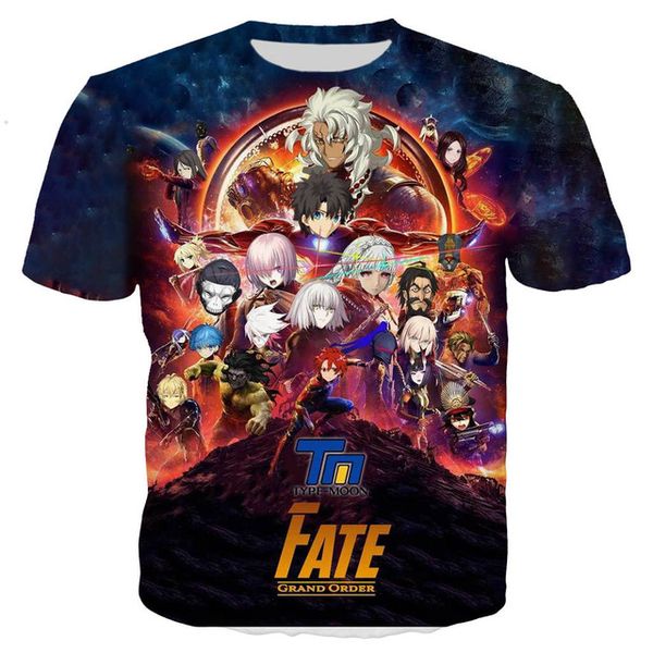 

anime fate grand order summer cool for 3d print shirts aesthetic hentai anime men clothing