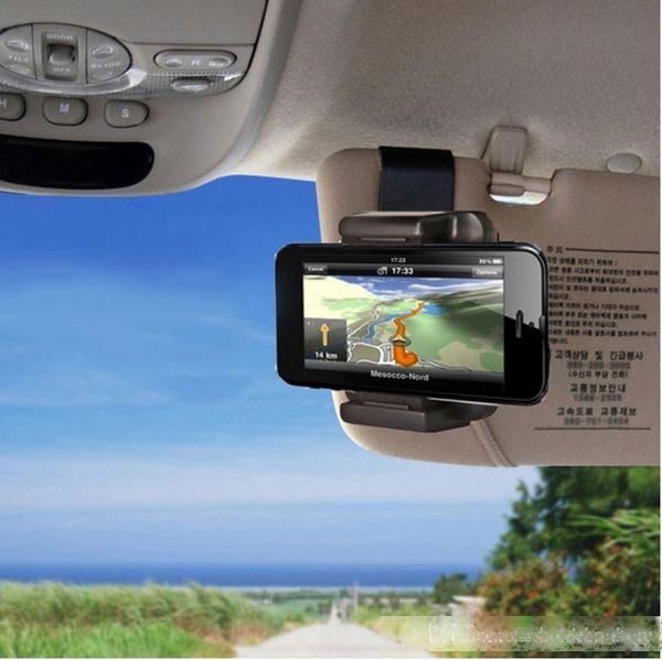 

car sun visor shade shield smart phone holder mount for iphone x 8 7 plus samsung huawei xiaomi