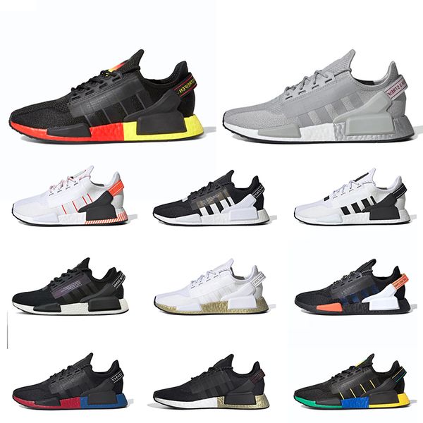 

nmd r1 v2 mens trainers running shoes munich white core black aqua tones men women sports sneakers size 36-45