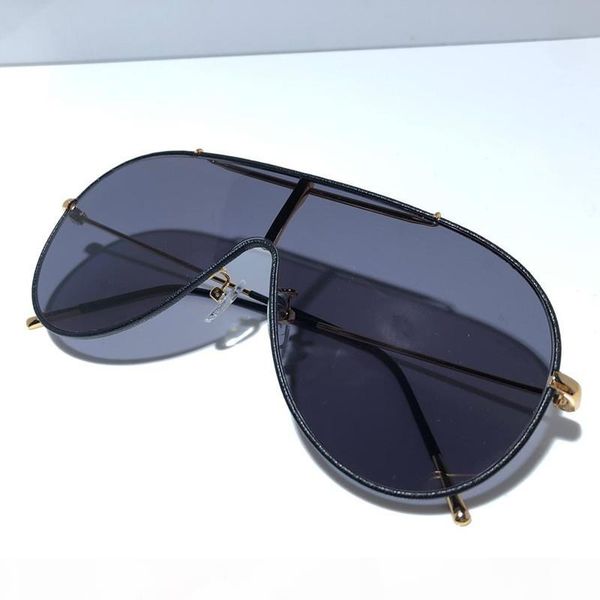 

0671 designer sunglasses for men popular uv protection fashion oval round full frame sunglasses come with case, White;black