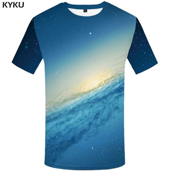 

galaxy character blue mountain 3d prin summer hipster 3d print shirts hippie hippie kawaii men clothing