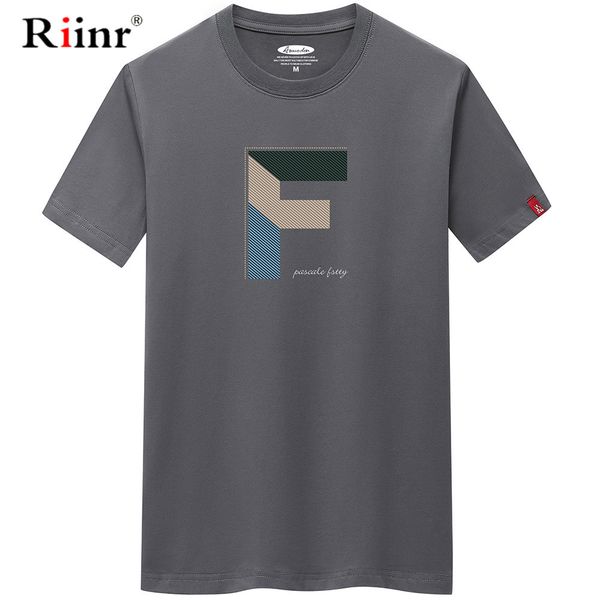 

riinr 2020 summer men tshirt s-6xl vintage tee shirt large size men's loose casual t-shirt printed fashion cotton white t shirt