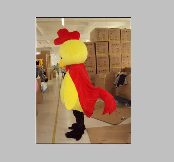 

2020 chicken hen school animal team mascot costume suit express, Red;yellow