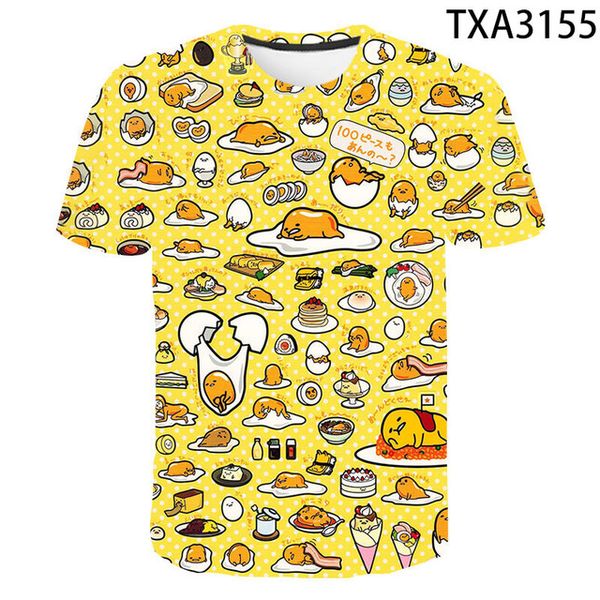 

new gudetama street clothing cute quality breathablet-shirt 3d print shirts hippie graphic hentai men clothing