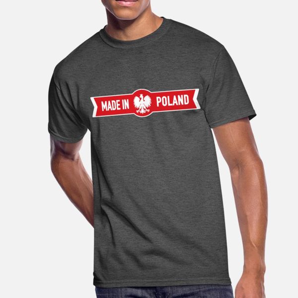 

made in poland t shirt men design 100% cotton s-3xl letters fitness comical spring autumn novelty shirt