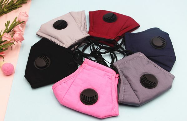 

designer face mask fashion reusable face mask anti dust earloop with breathing valve adjustable mouth masks soft breathable protective