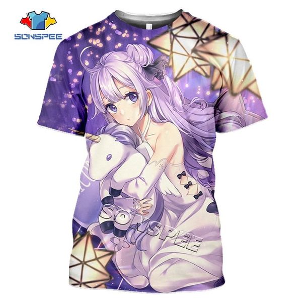 

anime games azur lane summer homme pullover clothing 3d print shirts humor horror comics men clothing