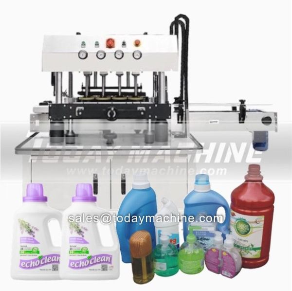 

automatic small plastic screw water bottle glass jar capping machine