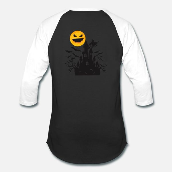 

halloween horror castle horror moon t shirt men anti-wrinkle short sleeve euro size s-3xl anti-wrinkle building spring autumn shirt
