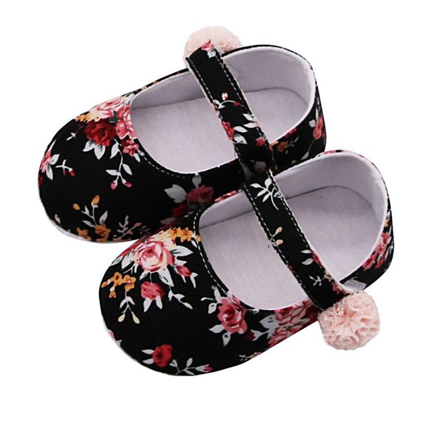 

first walkers anti-slip shoes casual walking shoe toddler soft soled baby girl breathable floral print