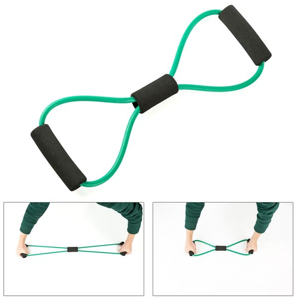 

8-shaped stretch strap belt resistance bands yoga pull up wrist waist leg training gym belts fitness pilates elastic band loop