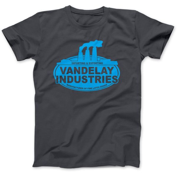 

vandelay industries t-shirt 100% premium cotton seinfeld fashion 2019 summer casual fractal pattern tees letter printed t shirt
