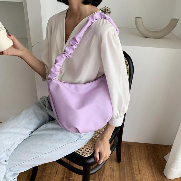 

women pu leather evening totes casual pleated shoulder bag clutch travel handbag fashion exquisite shopping bag