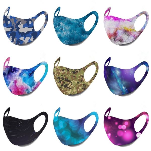 

новый звездное небо велоспорт маски для печати hairband открытый лица череп шарф оголовье свет дышащий edc мягкая магия головных уборов 8 цв