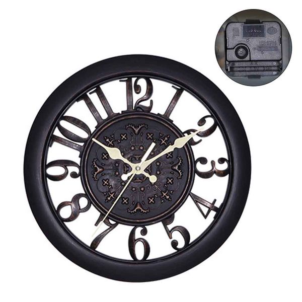 

11 inch antique pointer digital quartz home vintage style living room wall clock