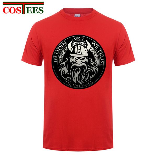 

2017 design men create a shirt vikings sons of odin brand valhalla clothing screw neck short sleeve vikings t shirt