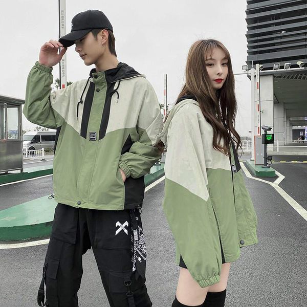 

2020 men women rose embroidered hooded hoodie coat jacket casual windbreaker jacket outdoor sport running coat lovers clothing 8677, Black;brown