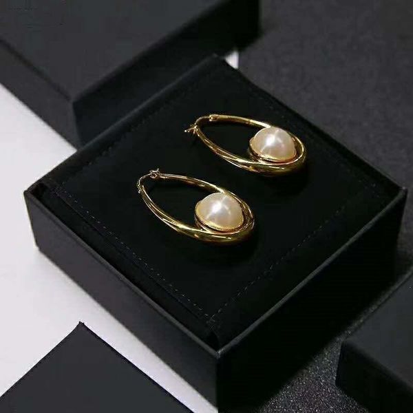 

new new geometric ring fashion pearl designer earrings luxury designer jewelry women earrings designer earring, Golden