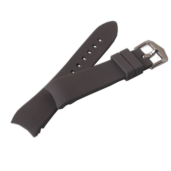 

18 20 21 22 24mm watchbands silicone rubber soft curved ends for fashion wristwatches mens womens accesssories watchbands grey, Black;brown