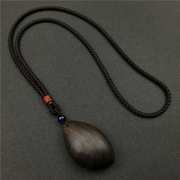 

factory outlet original vintage sandalwood necklace, fish ethnic necklace, black rosewood pendants necklace vintage buddha, Silver