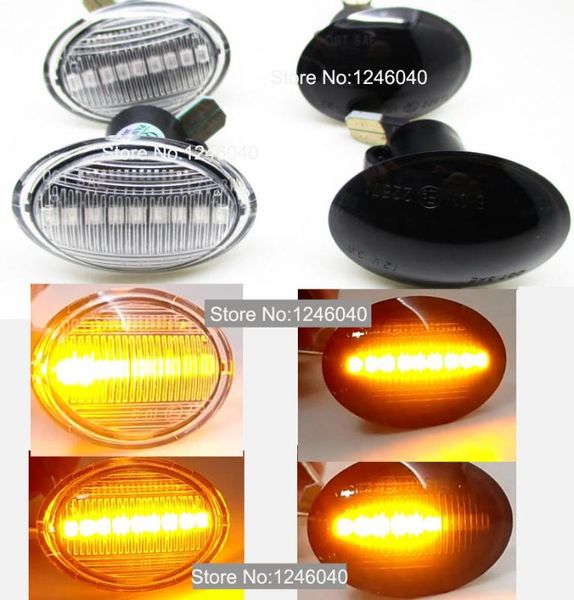 

2pcs led dynamic side marker turn signal light for 500 ka lancia lybra ypsilon maserati grancabrio granturismo
