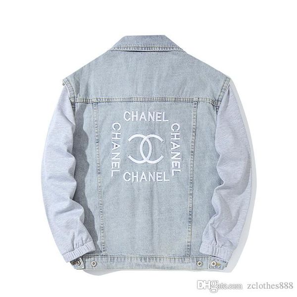

2020 mens designer jackets mens designer jackets pbclo denim jacket washing vintage male letter printed loose windbreaker, Black;brown