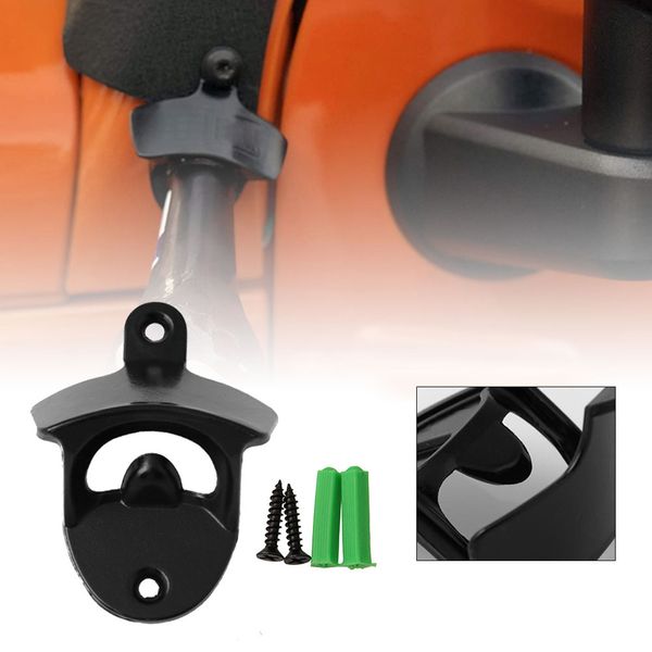 

bottle opener for rear license plate fits for jeep wrangler jk models, plate mounted accessory