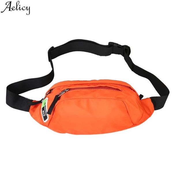 

aelicy solid chest bag nylon inclined shoulder bag outdoor sports style stylish waist fashion zipper messenger