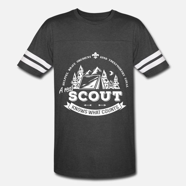 

31 a real scout knows what counts 1c t shirt men personalized cotton round collar family fitness casual summer slim shirt