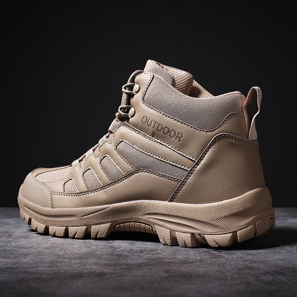 

men hiking boots rubber hard-wearing training shoes outdoor combat boots high tactical men sneakers 48 49
