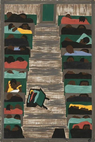 

jacob lawrence poster home decor handpainted &hd print oil paintings on canvas wall art pictures a539