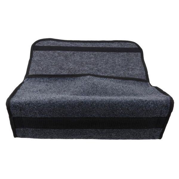 

folding car trunk storage bag felt cloth car trunk tidy bag organizer storage box with cooler sundries pouch