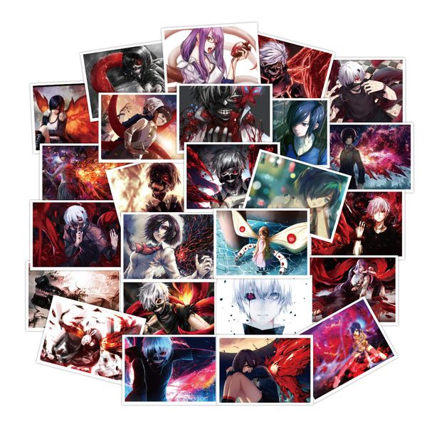 

30pcs/set new tokyo ghoul anime waterproof sticker for lapbicycle car