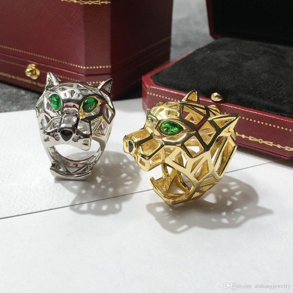 

car4 new arrival fashion stainless steel rings tiger head beautiful ring for lover romantic gift ing, Silver