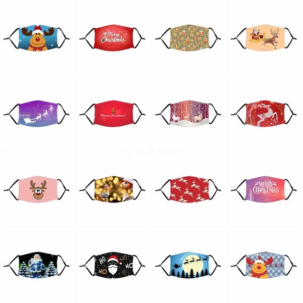 

washable elastic mascherine mouth masks camo print designer printed 2 layer earloop dust filtrition face mask for man woman llfa #320#178, Black