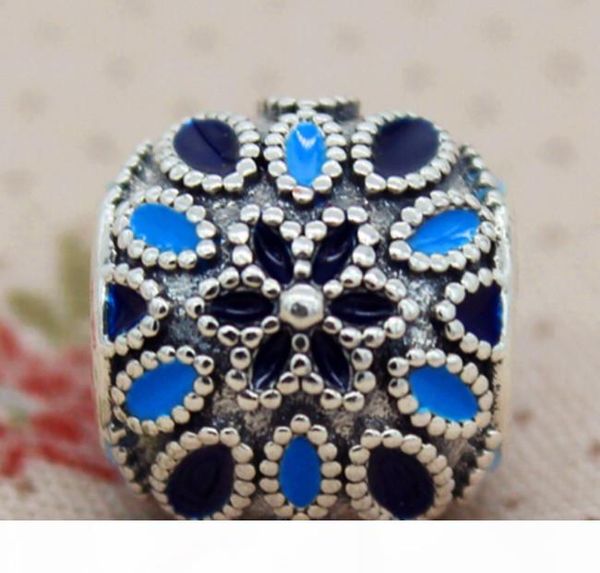 

100% 925 стерлингового серебра собор роуз шарм из бисера с эмаль подходит для европейского pandora ювелирные изделия браслеты колье, Black