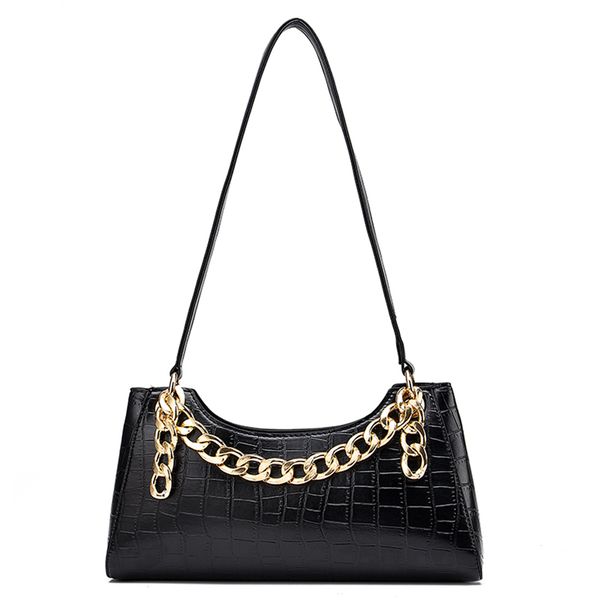 

2020 тенденции моды женщины цепи плеча мешок сплошной цвет zipper tote классический vintage style ladies новая партия отдыха сумки