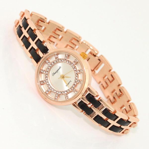 

lady gold watches women stainless steel wristwatches magic women bracelet watch ladies wrist watch female o82, Slivery;brown
