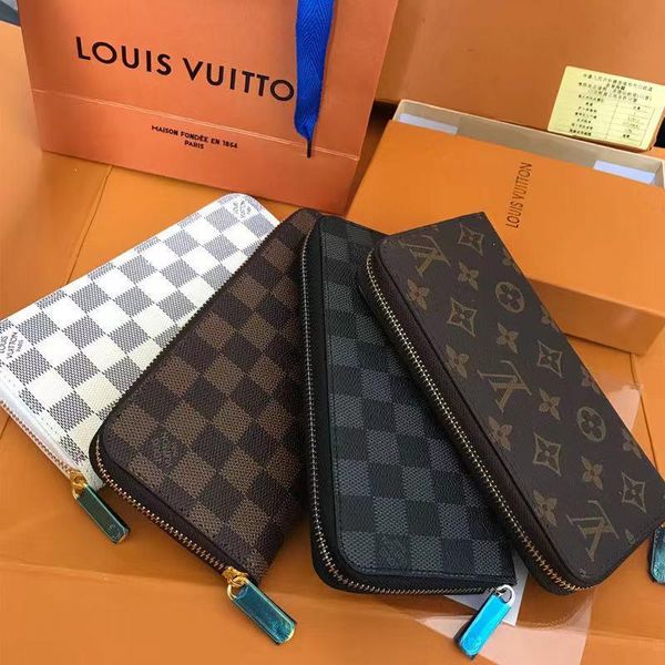 

new fashionable zipper designer wallet cards and coins famous mens wallets leather purse card holder coin purse