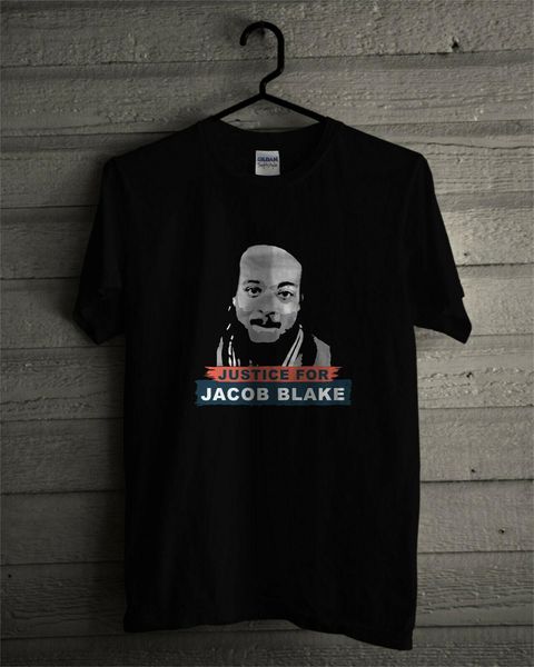 

justice for jacob blake t-shirt t shirt brand male short sleeve