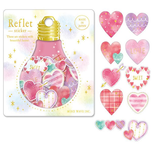 

30pcs/pack bulb shape reflect adhesive stickers diy decoration stickers stationery stickers labels scrapbook paper