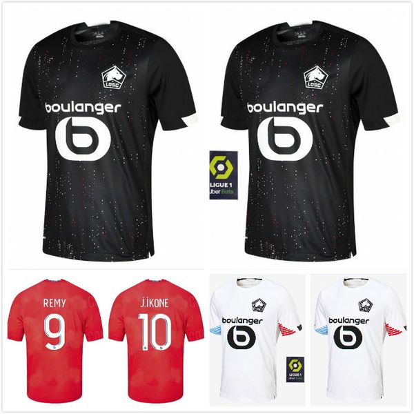

мужчины дети kit 2020 2021 losc lille трикотажных изделий футбол remy fonte bamba t веа yazıcı футбол рубашка 20 21 olympique лилль jikone д, Black;yellow