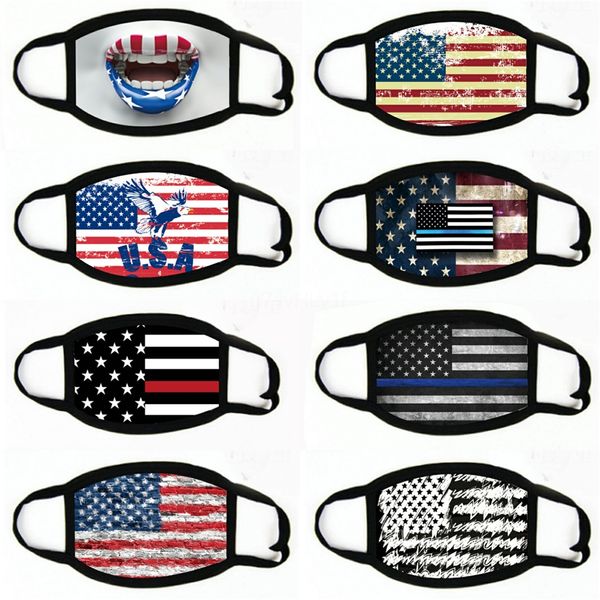 

face mask washable american election printing mask running president flag masks anti dust breathable cotton masks black mask wy747q#507