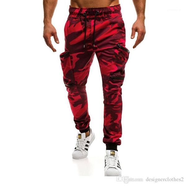 

men's fitness sweatpants pocket stitching casual trousers male athletic cotton elastic rope pulling designer trousers men s pants, Black